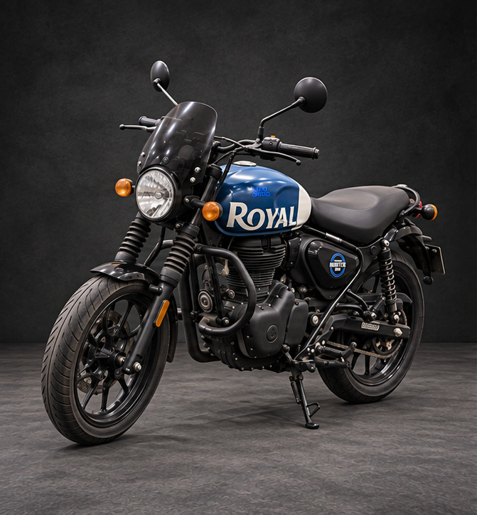 Royal Enfield Hunter 350 front-left view
