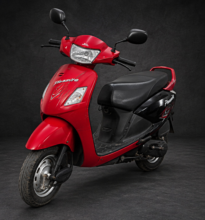 Hero Honda Pleasure front-left view